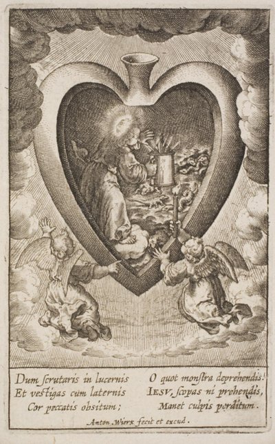 Cor Jesu amanti sacrum da Antonius Wierix