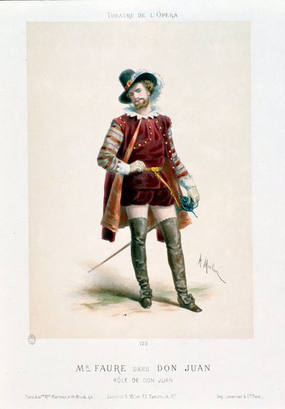 Il cantante Jean-Baptiste Faure (1830-1914) interpreta Don Giovanni nell