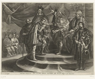 Abdicazione di Carlo V; ingresso di Ferdinando a Gand nel 1635 da Antony van der Does