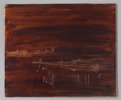 Paesaggio fluviale con torre da Antoon Derkzen van Angeren