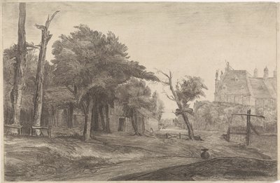 Paesaggio con castello da Antoon Overlaet