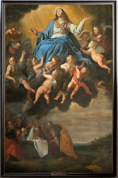Chiesa parrocchiale (Parochiekerk Sint-Eligius). Dipinto. "Assunzione di Maria". Antoon van den Heuvel. da Antoon van den Heuvel