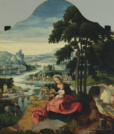 Il riposo durante la fuga in Egitto da Antwerp Master Antwerp Master