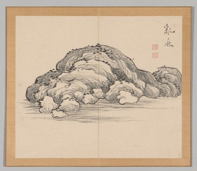 Doppio album di studi paesaggistici dopo Ikeno Taiga, Volume 1 foglio 12, XVIII secolo da Aoki Shukuya