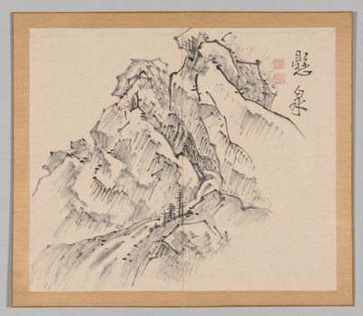Doppio Album di Studi di Paesaggio dopo Ikeno Taiga, Volume 1 foglia 26, XVIII secolo da Aoki Shukuya