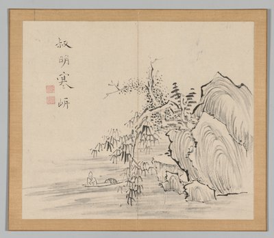 Doppio Album di Studi di Paesaggio dopo Ikeno Taiga, Volume 2 foglio 10, 18° secolo da Aoki Shukuya