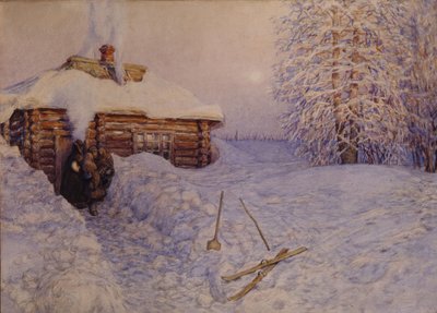 Banya in inverno, 1919 da Apollinari Mikhailovich Vasnetsov