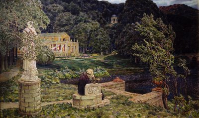 Nel vecchio parco. Tutto nel passato, 1926 da Apollinari Mikhailovich Vasnetsov