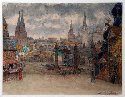 La piazza degli strelizzi - Scenografia per l