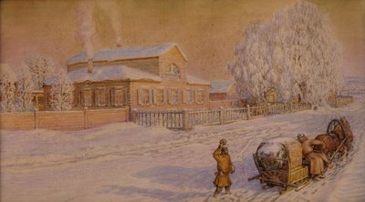 La nostra casa a Ryabovo da Apollinari Mikhailovich Vasnetsov