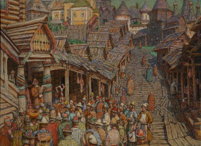 Lettura di un editto da Apollinari Mikhailovich Vasnetsov