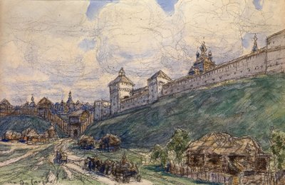 Serpukhov nel XVII secolo da Apollinari Mikhailovich Vasnetsov