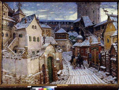Un annuncio. Un mattino al Cremlino di Mosca da Apollinari Mikhailovich Vasnetsov