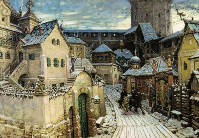 Un araldo, al mattino al Cremlino, 1913 da Appolinari Mikhaylovich Vasnetsov