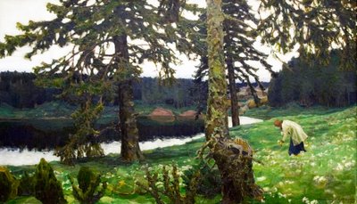 Il lago, 1902 da Appolinari Mikhaylovich Vasnetsov