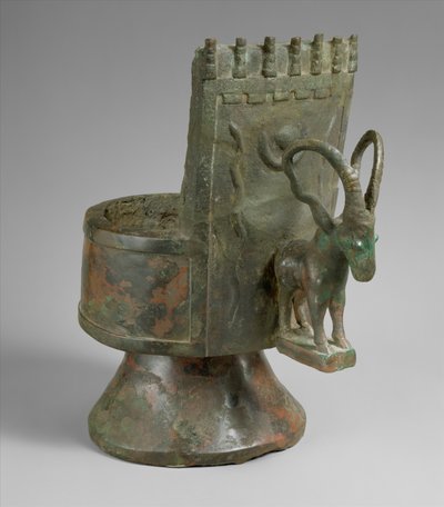 Bruciatore di incenso, c. metà del I millennio a.C. (bronzo) da Arabian South