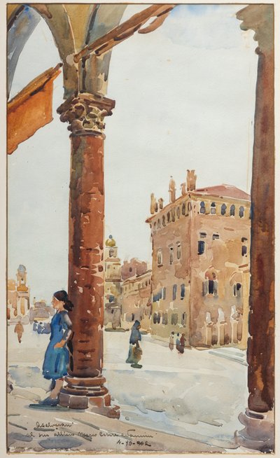 Piazza a Carpi da Arcangelo Salvarani