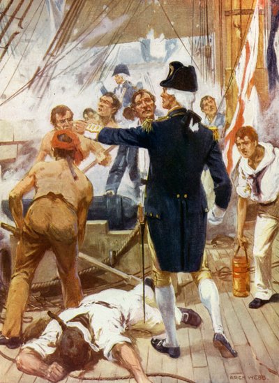 Il glorioso primo di giugno da Archibald Bertram (after) Webb