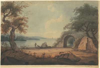 Riparazione delle reti sul fiume Hudson, New York da Archibald Robertson