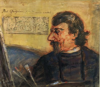 Ritratto di Paul Gauguin da Archibald Standish Hartrick