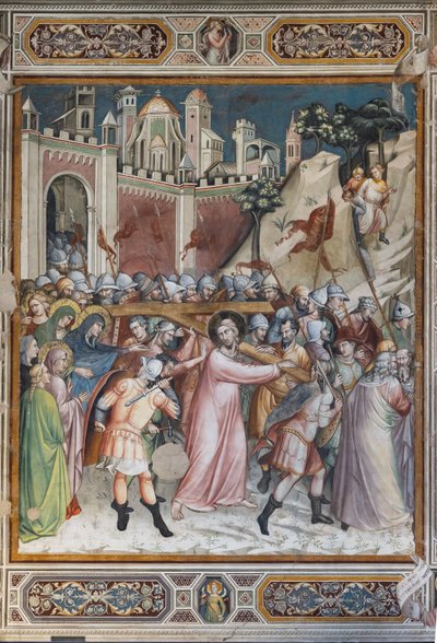 Scene della vita di Cristo: Salita al Calvario da Aretino Luca Spinello or Spinelli