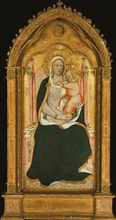 La Madonna col Bambino in Trono da Aretino Luca Spinello or Spinelli