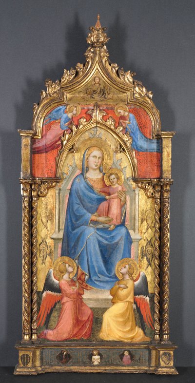 Vergine e Bambino con angeli, 1405 da Aretino Luca Spinello or Spinelli