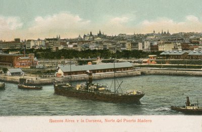 Darsena, Puerto Madero, Buenos Aires, Argentina (foto colorata) da Argentinian Photographer