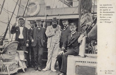 Missione svedese per salvare i membri naufragati della spedizione antartica di Otto Nordenskjold, c1904 da Argentinian Photographer
