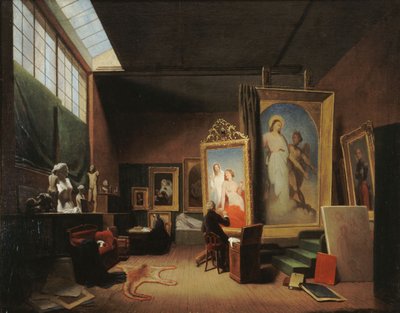 Atelier di Ary Scheffer, rue Chaptal, 1851 da Arie Johannes Lamme