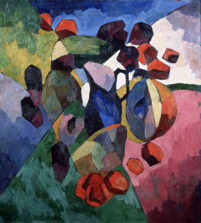 Brocca blu e frutta da Aristarkh Vasilievic Lentulov