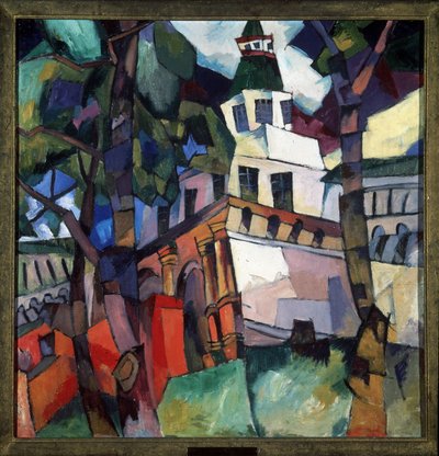 La torre della porta del nuovo monastero di Gerusalemme da Aristarkh Vasilievic Lentulov