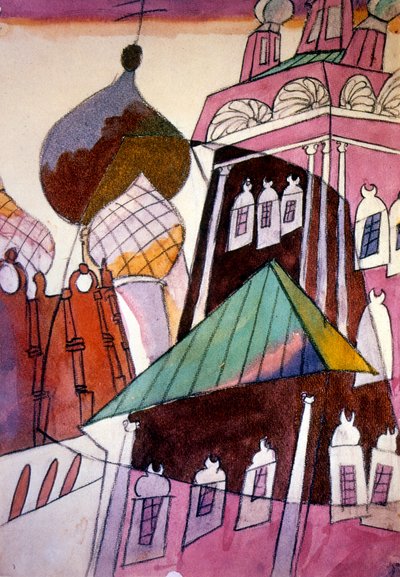 Convento di Novodevichy, noto anche come Monastero di Bogoroditse-Smolensky da Aristarkh Vasilievic Lentulov