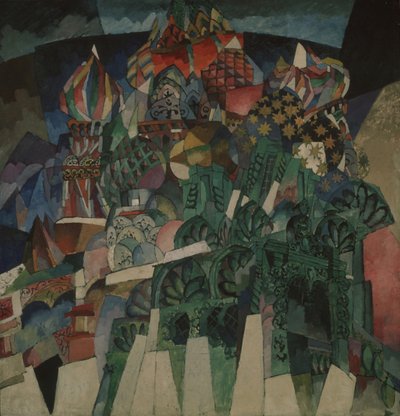 La cattedrale di San Basilio da Aristarkh Vasilievic Lentulov