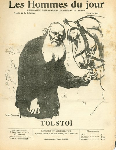Copertina di "Men of the Day", satirico in bianco e nero da Aristide Delannoy