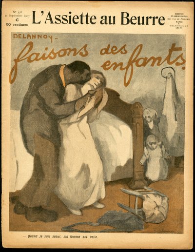 Copertina di The Butter Plate, numero 338, Satirico a colori da Aristide Delannoy