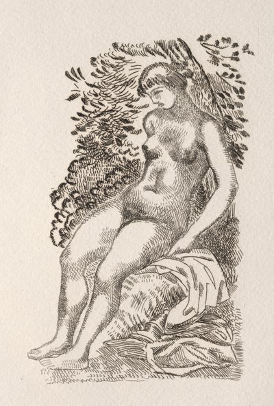 Illustrazione per una poesia di Pierre de Ronsard da Aristide Maillol