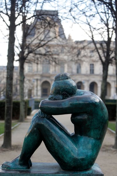 Giardino delle Tuileries, Aristide Maillol, La notte, Parigi, Francia da Aristide Maillol