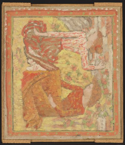 Due giovani ragazze in un frutteto (progetto per un arazzo) da Aristide Maillol