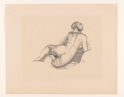 Nudo femminile visto di schiena da Aristide Maillol
