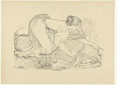 Lavandaia inginocchiata sulla riva da Aristide Maillol