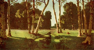 Un bosco di betulle, 1879 da Arkhip Ivanovich Kuindzhi