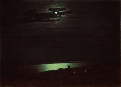 Notte al chiaro di luna sul Dniepr, 1880 da Arkhip Ivanovich Kuindzhi