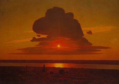 Tramonto rosso sul Dnepr, 1905-8 da Arkhip Ivanovich Kuindzhi