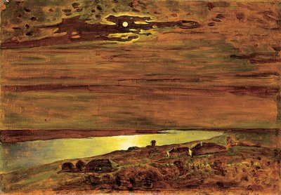 Notte al chiaro di luna sul Dnepr da Arkip Ivanovic Kuindzi