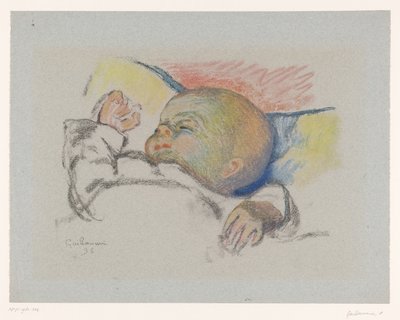 Bambino che dorme da Armand Guillaumin