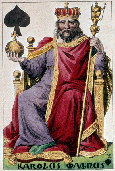Rappresentazione di Carlo Magno (Carlo I detto Carlo il Grande 742-814) (dettaglio) da Armand Gustave Houbigant