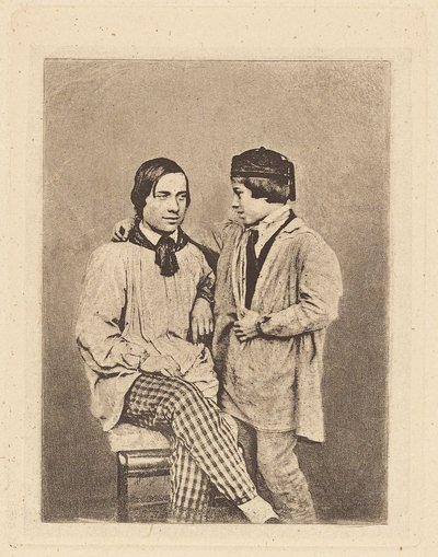 [Uomo e ragazzo] da Armand Hippolyte Louis Fizeau