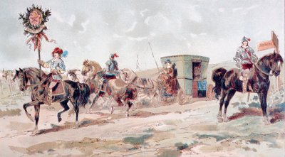 Carrozza coperta del XVII secolo, 1886 da Armand Jean Heins
