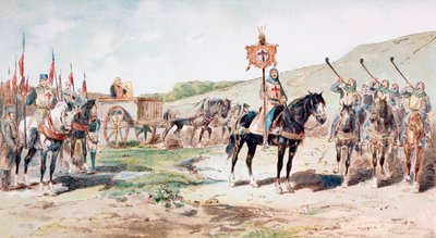 Crociati in marcia nell